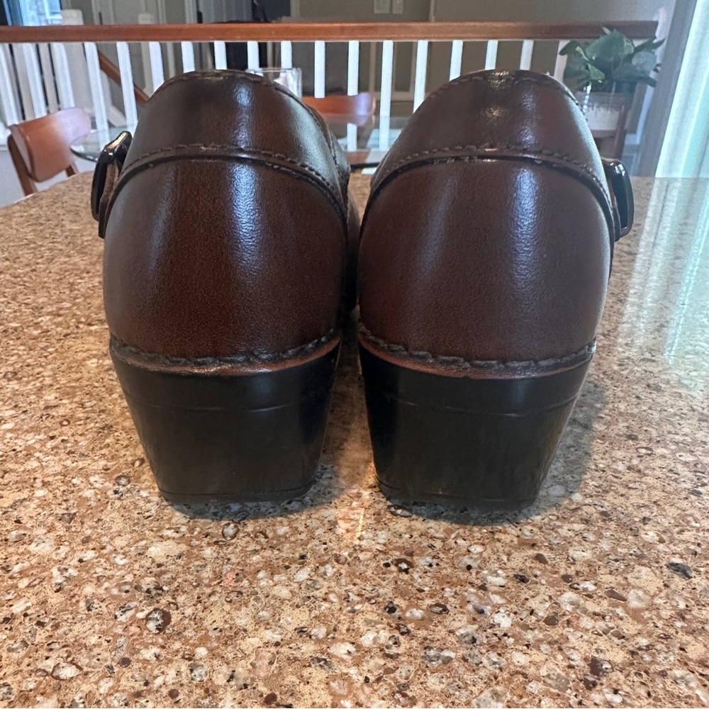 Dansko Sally Brown Leather Mary Jane Shoes Size 38 (7.5-8) - Picture 4 of 6